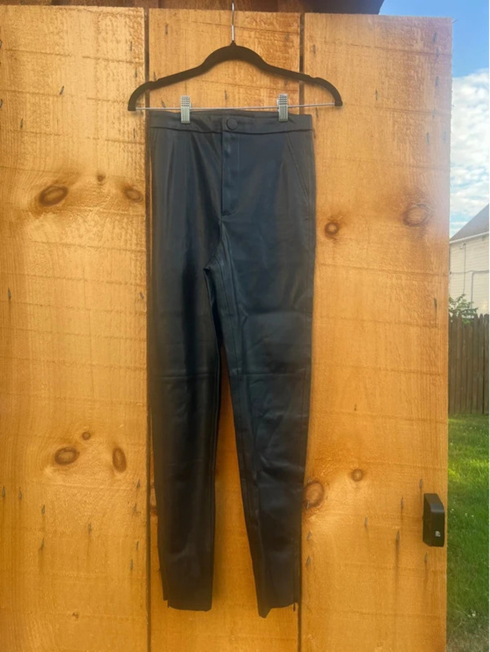 Zara faux leather leggings